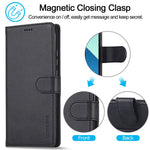 LC.IMEEKE For Xiaomi Redmi Note 13 4G Wallet Case Calf Texture Leather Folio Phone Cover