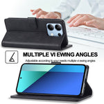 LC.IMEEKE For Xiaomi Redmi Note 13 4G Wallet Case Calf Texture Leather Folio Phone Cover
