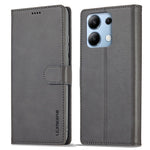 LC.IMEEKE For Xiaomi Redmi Note 13 4G Wallet Case Calf Texture Leather Folio Phone Cover