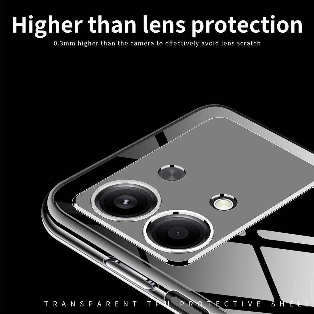 MOFI For Xiaomi Redmi Note 13R Pro 5G TPU Case Slim Fit Transparent Phone Cover