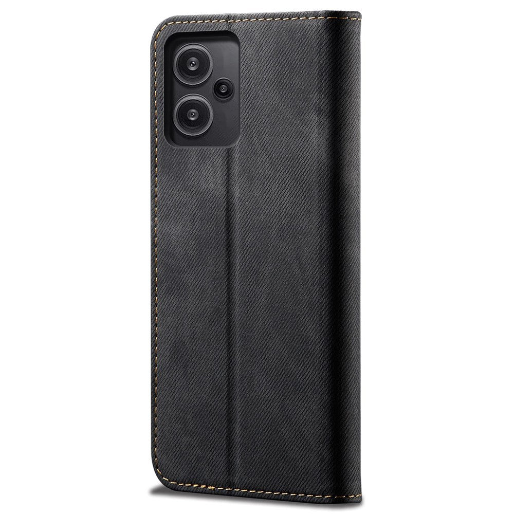 For Xiaomi Redmi Note 13 Pro+ 5G Phone Case Jeans Cloth Texture Leather Cover