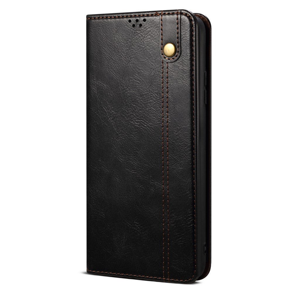 For Xiaomi Redmi Note 13 Pro+ 5G Phone Case Waxy Crazy Horse Texture Wallet Cover