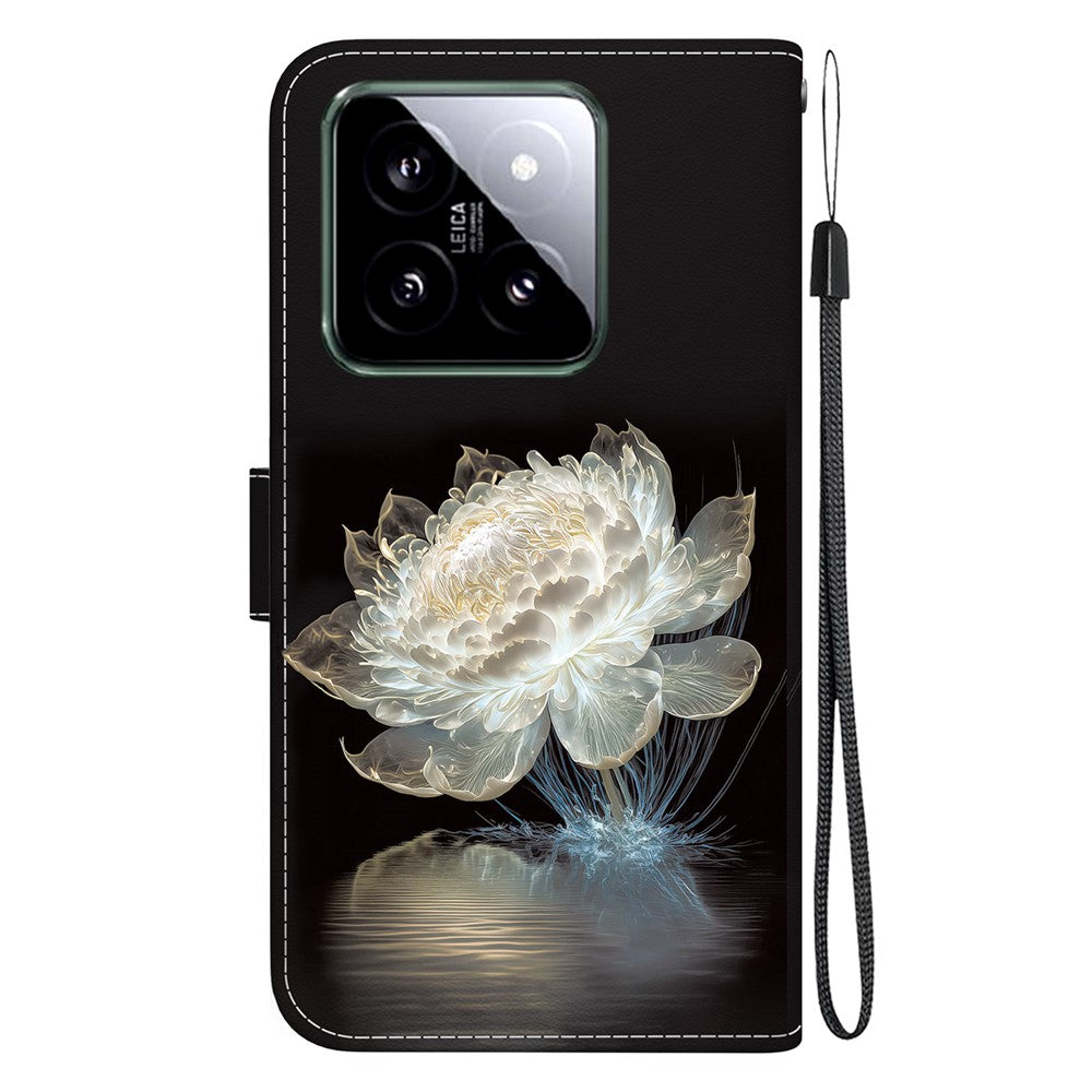 For Xiaomi 14 Phone Case Pattern Printing Wallet Leather Cover