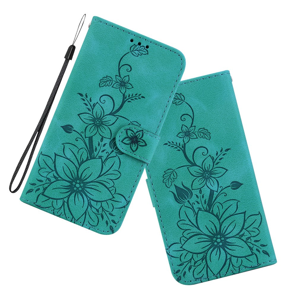 For Xiaomi 14 Leather Case Wallet Phone Cover Flower Pattern