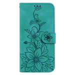 For Xiaomi 14 Leather Case Wallet Phone Cover Flower Pattern