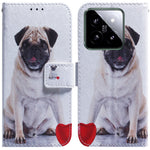 For Xiaomi 14 Leather Case Pattern Printing Phone Wallet Cover