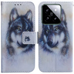 For Xiaomi 14 Leather Case Pattern Printing Phone Wallet Cover