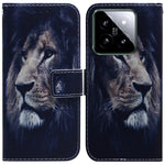 For Xiaomi 14 Leather Case Pattern Printing Phone Wallet Cover