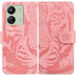 For Xiaomi Redmi 13C 4G / 13C 5G / Poco C65 4G / Poco M6 5G / 13R 5G Case PU Leather Tiger Pattern Phone Cover