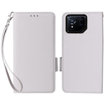 For Asus ROG Phone 8 5G / ROG Phone 8 Pro 5G Case with Wrist Strap Litchi Texture PU Leather Wallet Phone Cover