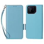 For Asus ROG Phone 8 5G / ROG Phone 8 Pro 5G Case with Wrist Strap Litchi Texture PU Leather Wallet Phone Cover