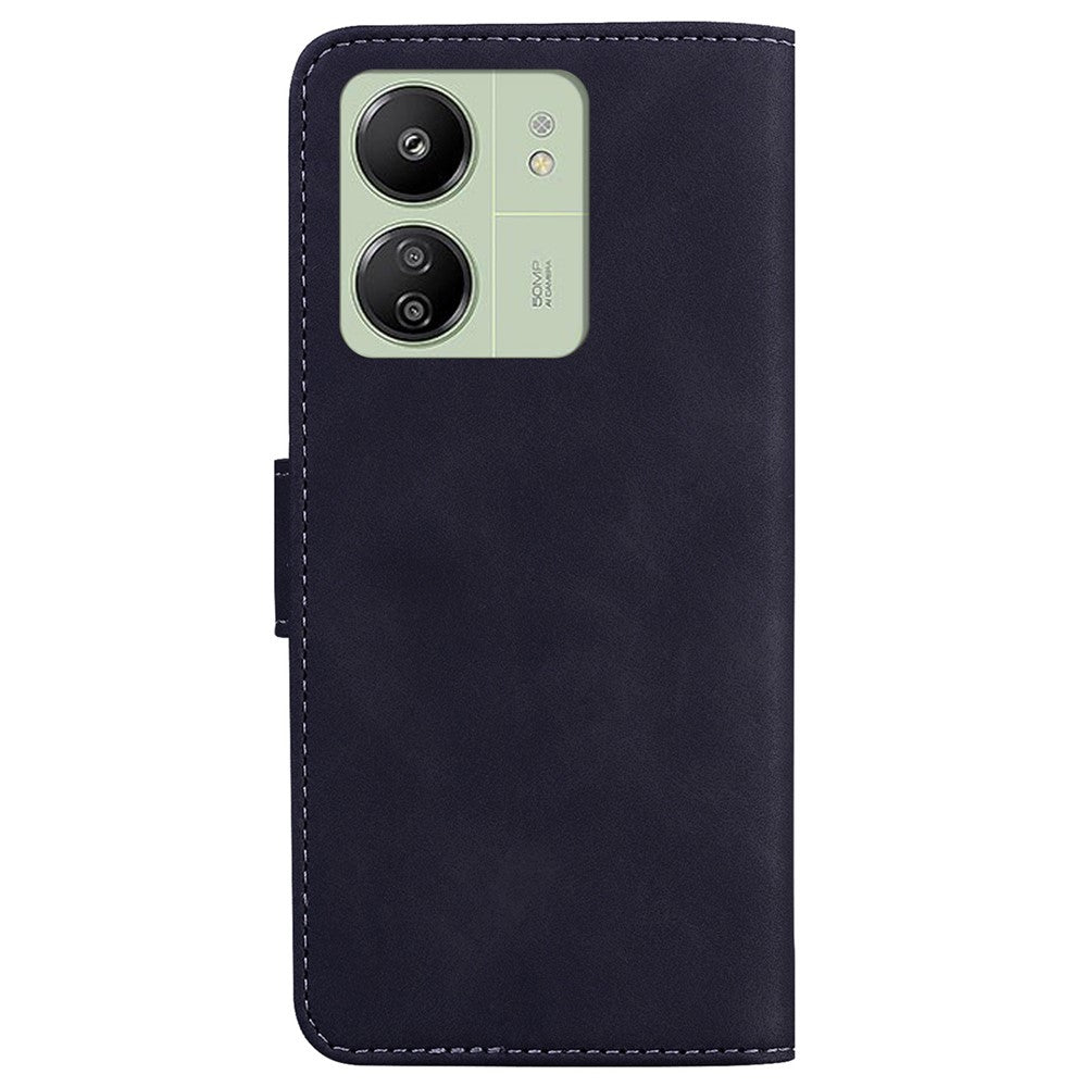 For Xiaomi Redmi 13C 4G / 13C 5G / Poco C65 4G / Poco M6 5G / 13R 5G Case Solid Color Leather Phone Wallet Cover