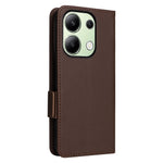 For Xiaomi Redmi Note 13 4G Shockproof Phone Case PU Leather Flip Cover
