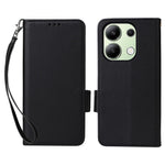 For Xiaomi Redmi Note 13 4G Shockproof Phone Case PU Leather Flip Cover