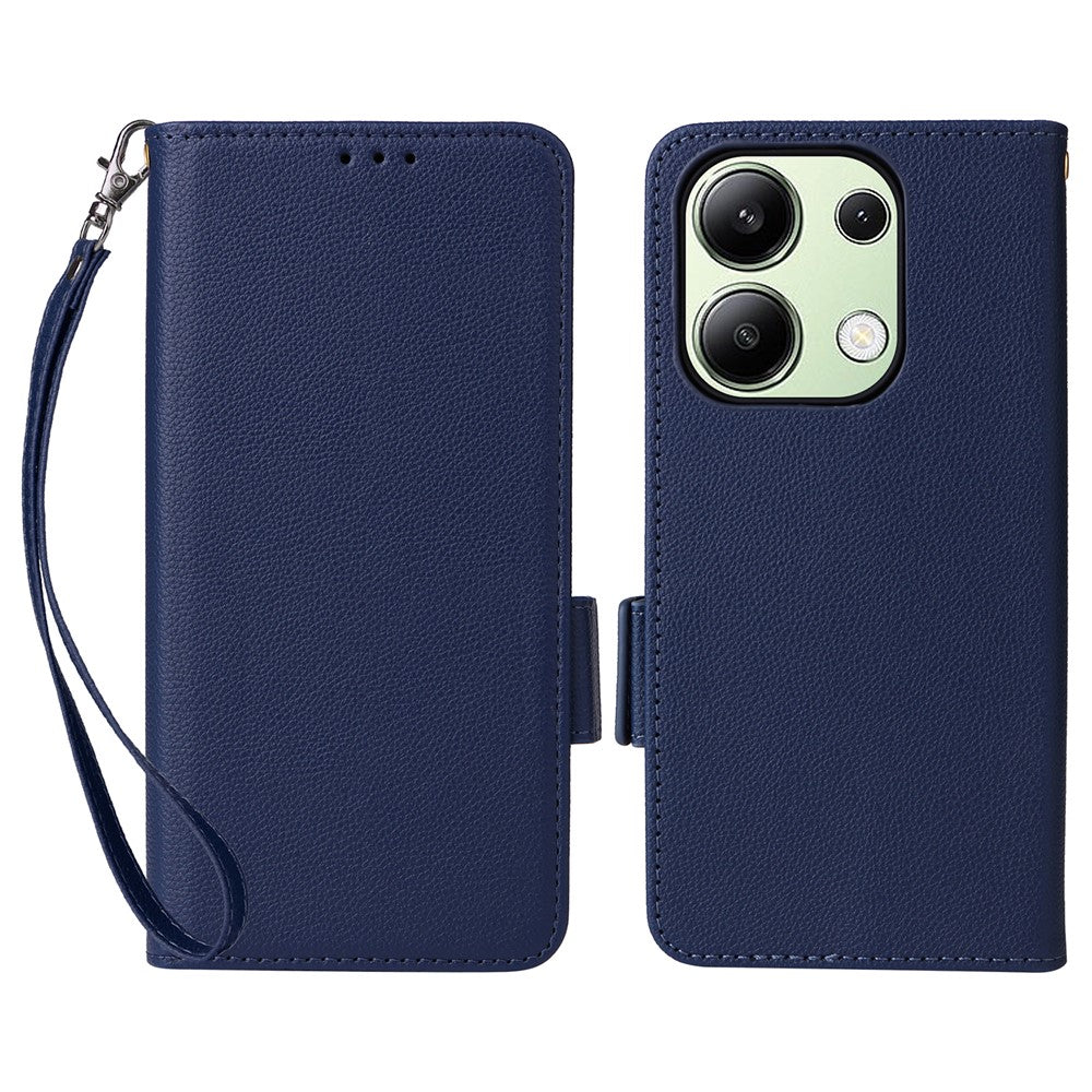 For Xiaomi Redmi Note 13 4G Shockproof Phone Case PU Leather Flip Cover