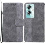 For Oppo A79 5G / A2 5G Cell Phone Case Geometry Imprinted Anti-shock Leather Wallet Cover
