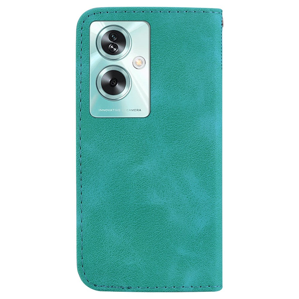 For Oppo A79 5G / A2 5G Case PU Leather Wallet Stand Imprinted Phone Protection Cover