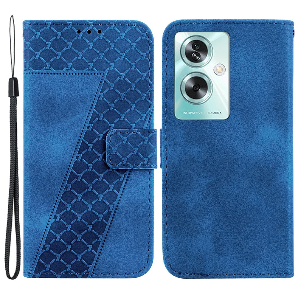 For Oppo A79 5G / A2 5G Case PU Leather Wallet Stand Imprinted Phone Protection Cover