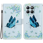 Til Honor X8b 4G Telefoncover med Tryk Mønster Pung Læder Etui