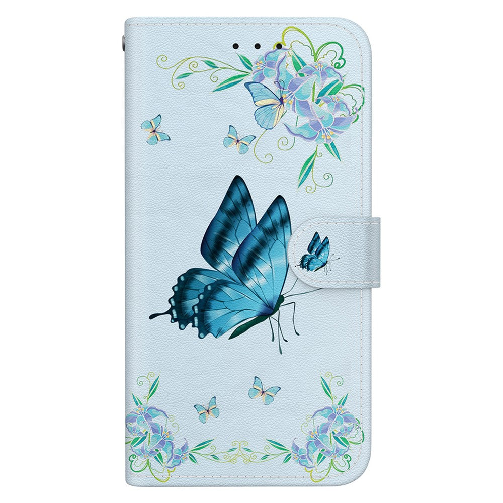 Til Honor X8b 4G Telefoncover med Tryk Mønster Pung Læder Etui