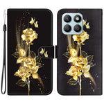 Til Honor X8b 4G Telefoncover med Tryk Mønster Pung Læder Etui