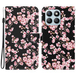 Til Honor X8b 4G Telefoncover med Tryk Mønster Pung Læder Etui