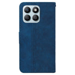 For Honor X8b 4G Case PU Leather Shockproof Imprinted Flip Phone Cover with Wallet