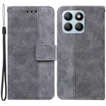 For Honor X8b 4G Case PU Leather Shockproof Imprinted Flip Phone Cover with Wallet
