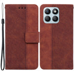 For Honor X8b 4G Case PU Leather Shockproof Imprinted Flip Phone Cover with Wallet