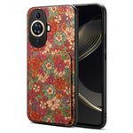 For Huawei nova 11 Pro / nova 11 Ultra Case Card Holder Flower Pattern Phone Cover