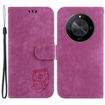 For Honor X9b 5G / Magic6 Lite 5G Case Wallet Phone Cover Imprinted Tiger Pattern