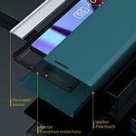 For Xiaomi Redmi Note 13 Pro+ 5G Cell Phone Case Anti-fall PC Shell PU Leather Cover