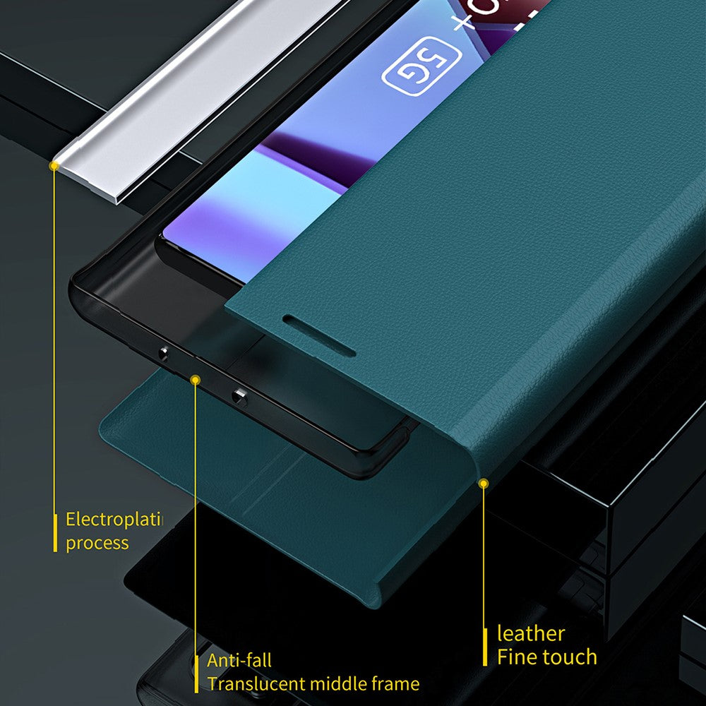 For Xiaomi Redmi Note 13 Pro+ 5G Cell Phone Case Anti-fall PC Shell PU Leather Cover