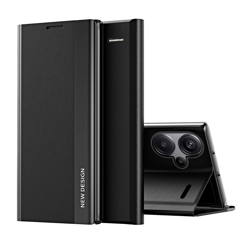 For Xiaomi Redmi Note 13 Pro+ 5G Cell Phone Case Anti-fall PC Shell PU Leather Cover