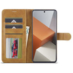 LC.IMEEKE For Xiaomi Redmi Note 13 Pro+ 5G Case Calf Texture Leather Wallet Folio Flip Phone Cover