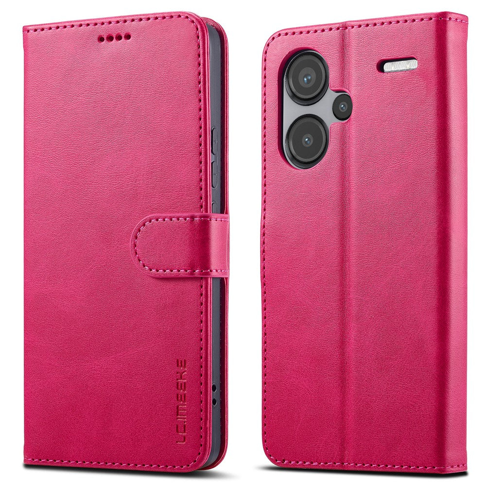 LC.IMEEKE For Xiaomi Redmi Note 13 Pro+ 5G Case Calf Texture Leather Wallet Folio Flip Phone Cover