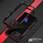 For Asus ROG Phone 8 5G / Phone 8 Pro 5G Bumper Case Phone Metal Frame with Camera Lens Cover