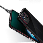 For Asus ROG Phone 8 5G / Phone 8 Pro 5G Bumper Case Phone Metal Frame with Camera Lens Cover