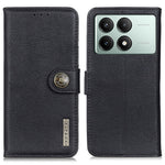 KHAZNEH For Xiaomi Redmi K70E 5G / Poco X6 Pro 5G Wallet Phone Case Cowhide Texture Leather Cover