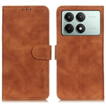 KHAZNEH För Xiaomi Redmi K70E 5G / Poco X6 Pro 5G Plånboksfodral Retro PU-läder mobilfodral Stativ
