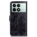 For Xiaomi Redmi K70E 5G / Poco X6 Pro 5G Case Retro Crazy Horse Texture PU Leather Wallet Phone Cover