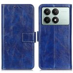 For Xiaomi Redmi K70E 5G / Poco X6 Pro 5G Case Retro Crazy Horse Texture PU Leather Wallet Phone Cover