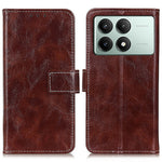 For Xiaomi Redmi K70E 5G / Poco X6 Pro 5G Case Retro Crazy Horse Texture PU Leather Wallet Phone Cover