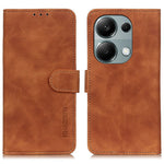 KHAZNEH For Xiaomi Redmi Note 13 4G Case Retro PU Leather Wallet Phone Cover