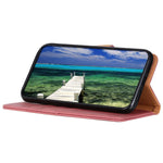 KHAZNEH For Xiaomi Redmi Note 13 4G Case Cowhide Texture Anti-scratch Leather Stand Phone Cover