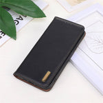 KHAZNEH For Xiaomi Redmi 13C 4G / 5G / 13R 5G / Poco M6 5G / Poco C65 4G Phone Case Genuine Cow Leather Cover