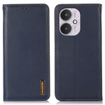 KHAZNEH For Xiaomi Redmi 13C 4G / 5G / 13R 5G / Poco M6 5G / Poco C65 4G Phone Case Genuine Cow Leather Cover