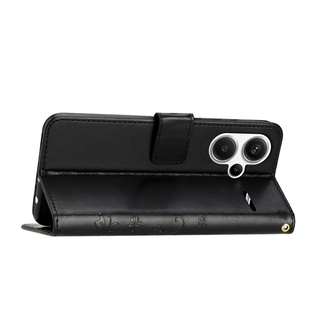 For Xiaomi Redmi Note 13 Pro+ 5G Leather Case Wallet Butterfly Imprinted Phone Cover