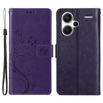 For Xiaomi Redmi Note 13 Pro+ 5G Leather Case Wallet Butterfly Imprinted Phone Cover