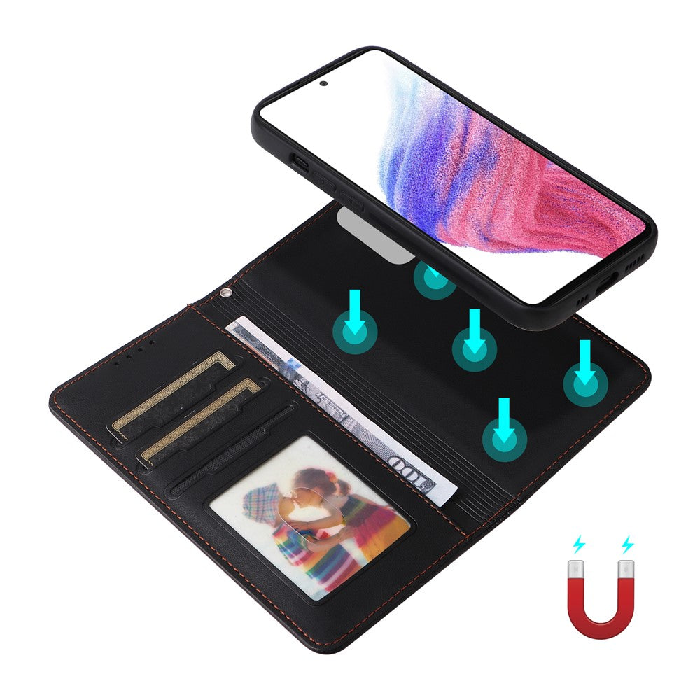 For Samsung Galaxy A73 5G Magnetic Case BETOPNICE Detachable PU Leather Phone Cover with Strap